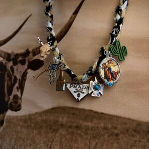 Prada Western-Themed Charm Necklace